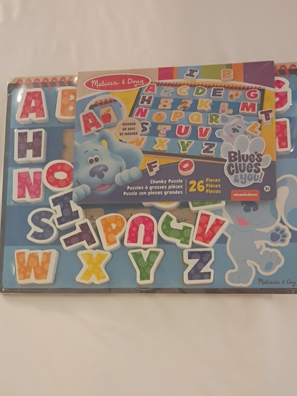 New Melissa & Doug Blue's Clues & You Alphabet Chunky Puzzle